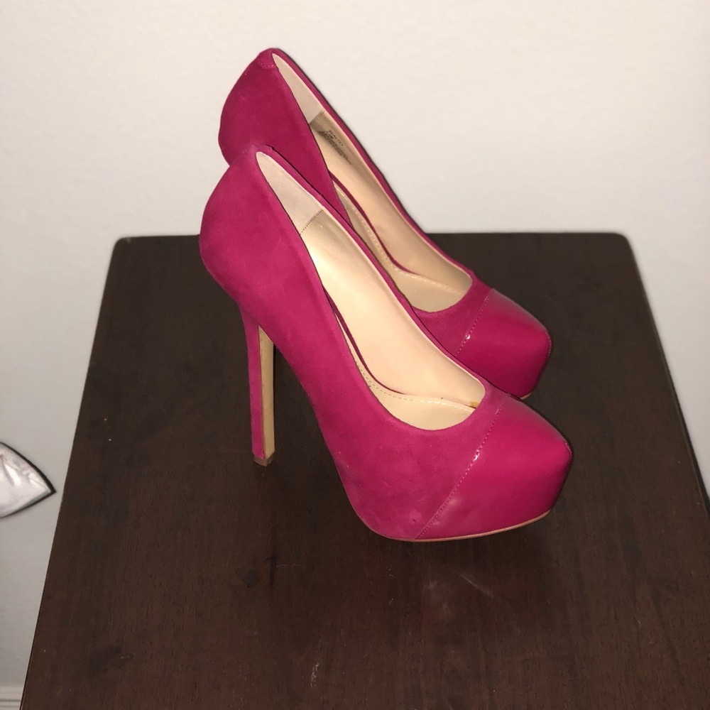 Pink/Magenta Steve Madden heels. Beautiful 4 inch heels. - Picture 3 of 4